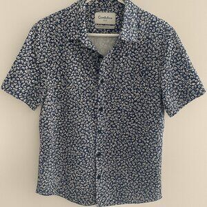 Goodfellow & Co Navy Floral Short Sleeve Shirt